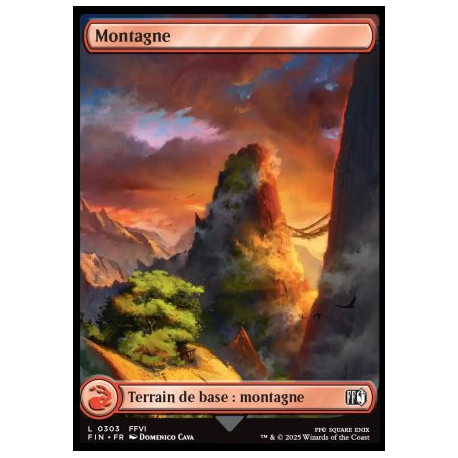 (Foil) Terrain - Montagne (V1, FFVI Final Fantasy Landmark) (L) [FIN]
