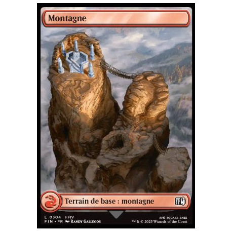 (Foil) Terrain - Montagne (V2, FFIV Final Fantasy Landmark) (L) [FIN]