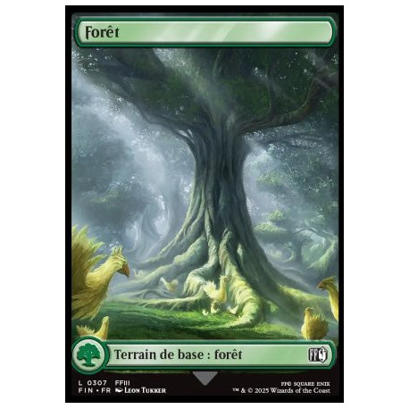 (Foil) Terrain - Forêt (V2, FFIII Final Fantasy Landmark) (L) [FIN]