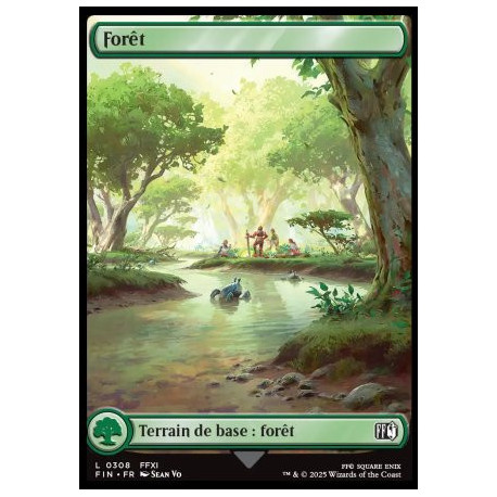 (Foil) Terrain - Forêt (V3, FFXI Final Fantasy Landmark) (L) [FIN]