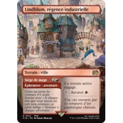 (Foil) Terrain - Lindblum, régence industrielle // Siège de mage (V2, Borderless Adventure Lands) (R) [FIN]