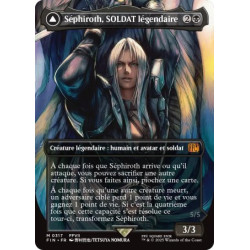 (Foil) Noire - Sephiroth, SOLDAT légendaire // Séphiroth, ange à une aile (V2, Borderless FF Artist) (M) [FIN]
