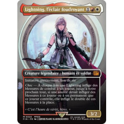 (Foil) Multicolore - Lightning, l'éclair foudroyant (V2, Borderless FF Artist) (M) [FIN]