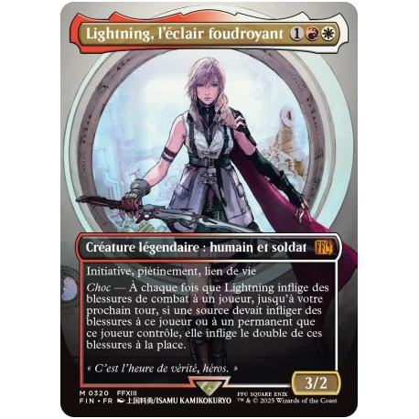 (Foil) Multicolore - Lightning, l'éclair foudroyant (V2, Borderless FF Artist) (M) [FIN]