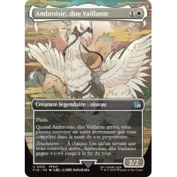 (Foil) Blanche - Ambroisie, dite Vaillante (V2, Borderless Woodblock) (U) [FIN]