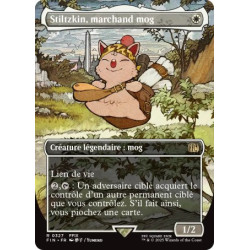 (Foil) Blanche - Stiltzkin, marchand mog (V2, Borderless Woodblock) (R) [FIN]