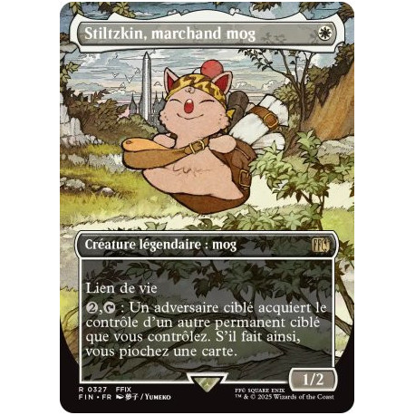 (Foil) Blanche - Stiltzkin, marchand mog (V2, Borderless Woodblock) (R) [FIN]