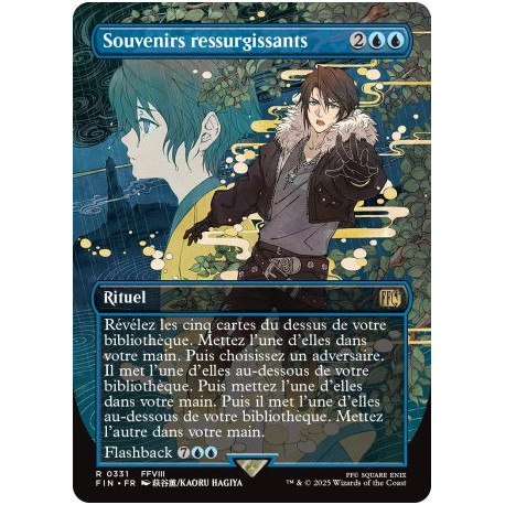 (Foil) Bleue - Souvenirs ressurgissants (V2, Borderless Woodblock) (R) [FIN]