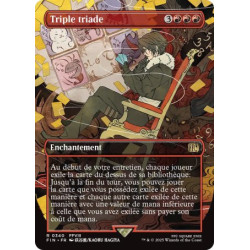 (Foil) Rouge - Triple triade (V2, Borderless Woodblock) (R) [FIN]