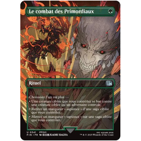 (Foil) Verte - Le combat des Primordiaux (V2, Borderless Woodblock) (U) [FIN]