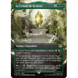 (Foil) Verte - Le Cristal de la terre (V2, Borderless Woodblock) (R) [FIN]