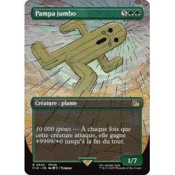 (Foil) Verte - Pampa jumbo (V2, Borderless Woodblock) (R) [FIN]