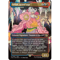 (Foil) Multicolore - Tellah, grand sage (V2, Borderless Woodblock) (R) [FIN]