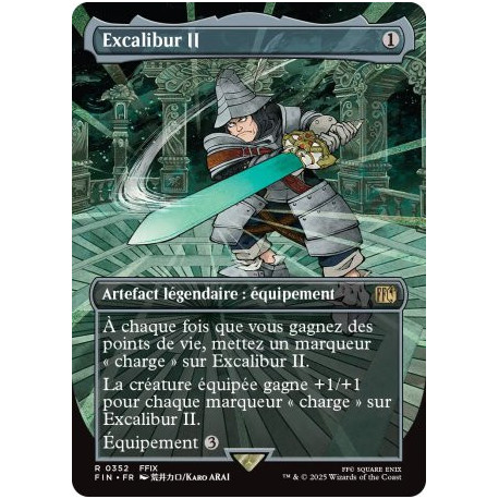 (Foil) Incolore - Excalibur II (V2, Borderless Woodblock) (R) [FIN]