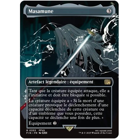 (Foil) Incolore - Masamune (V2, Borderless Woodblock) (R) [FIN]