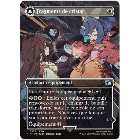 (Foil) Blanche - Fragments de cristal // Invocation : Alexandre (V2, Borderless Woodblock) (U) [FIN]