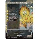 (Foil) Blanche - Invocation : Chocobo & mog (V2, Borderless Woodblock) (C) [FIN]