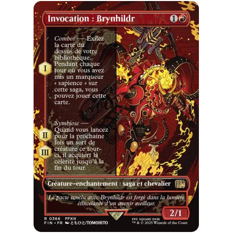 (Foil) Rouge - Invocation : Brynhildr (V2, Borderless Woodblock) (R) [FIN]