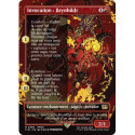 (Foil) Rouge - Invocation : Brynhildr (V2, Borderless Woodblock) (R) [FIN]