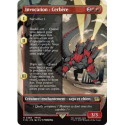 (Foil) Rouge - Invocation : Cerbere (V2, Borderless Woodblock) (R) [FIN]