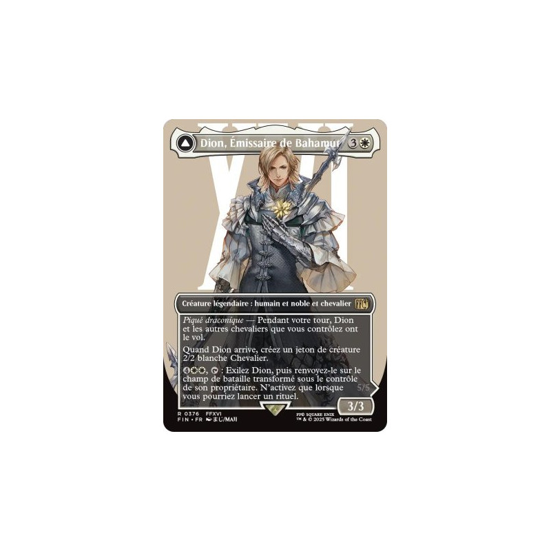 Magic The Gathering - Dion, Émissaire de Bahamut // Bahamut, Primordial ...