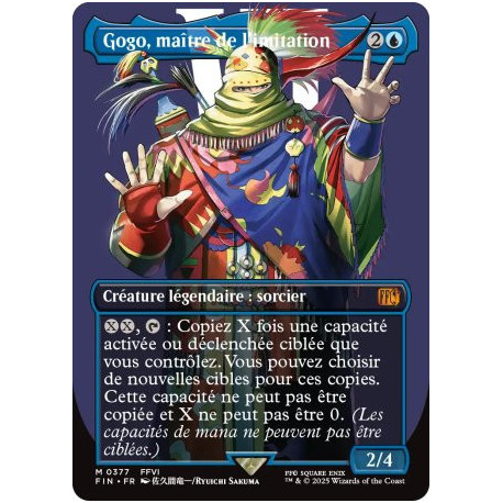 (Foil) Bleue - Gogo, maitre de l'imitation (V2 Borderless Character) (M) [FIN]