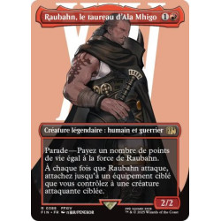 (Foil) Rouge - Raubahn, le taureau d'Ala Mhigo (V2 Borderless Character) (R) [FIN]