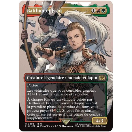 (Foil) Multicolore - Balthier et Fran (V3 Borderless Character) (R) [FIN]