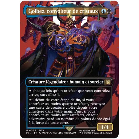 (Foil) Multicolore - Golbez, convoiteur de cristaux (V2 Borderless Character) (R) [FIN]