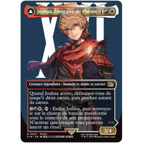 (Foil) Multicolore - Joshua, Emissaire de Phénix // Phénix, Primordial du feu (V2 Borderless Character) (R) [FIN]