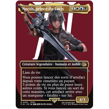 (Foil) Multicolore - Noctis, prince du Lucis (V2 Borderless Character) (R) [FIN]