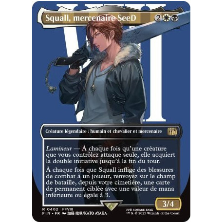 Magic The Gathering - Squall, mercenaire SeeD (V2 Borderless Character ...