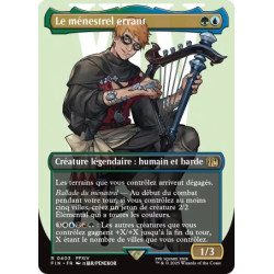 (Foil) Multicolore - Le ménestrel errant (V2 Borderless Character) (R) [FIN]
