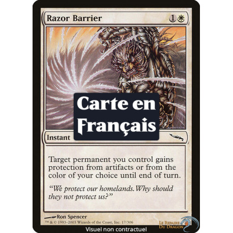 (Foil) Blanche - Barrière de rasoirs (C) [MRD]