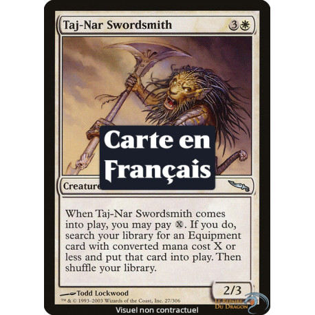 (Foil) Blanche - Forgeur d'épées de Taj-Nar (U) [MRD]