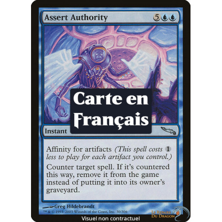 (Foil) Bleue - Affirmation de l'autorité (U) [MRD]