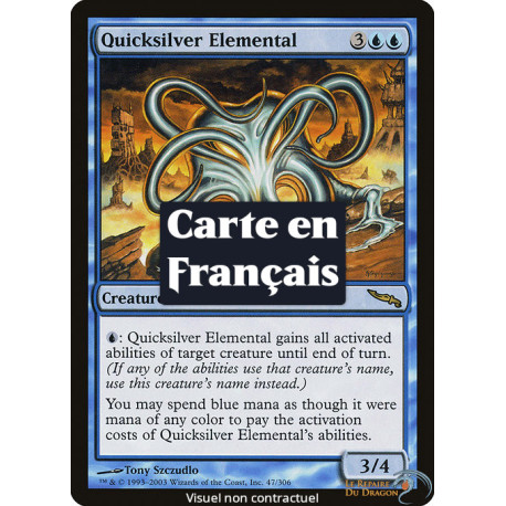 (Foil) Bleue - Élémental de vif-argent (R) [MRD]