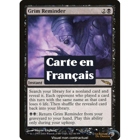 (Foil) Noire - Sinistre rappel (R) [MRD]