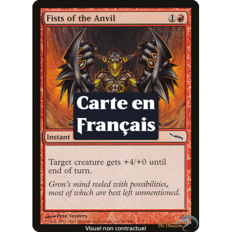 (Foil) Rouge - Poings de l'enclume (C) [MRD]