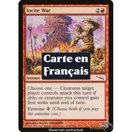 (Foil) Rouge - Incitation à la guerre (C) [MRD]