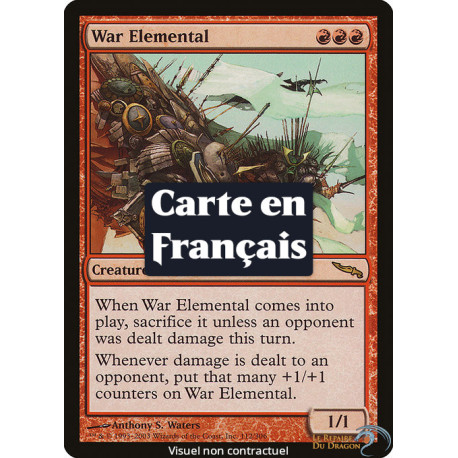 (Foil) Rouge - Élémental de guerre (R) [MRD]