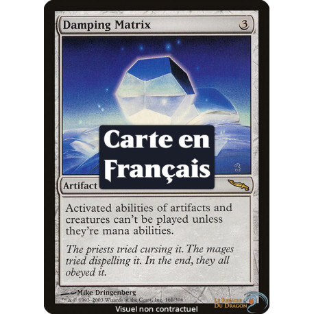 (Foil) Incolore - Matrice d'amortissement (R) [MRD]
