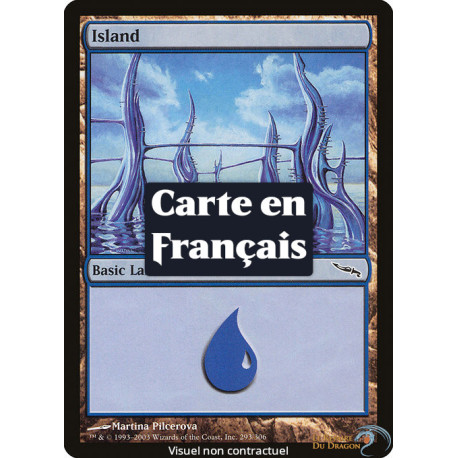 (Foil) Terrain - Île (V3) (L) [MRD]