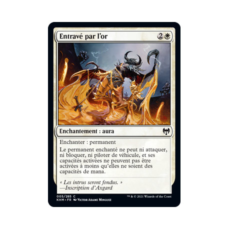 (Foil) Blanche - Entravé par l'or (C) [KHM]