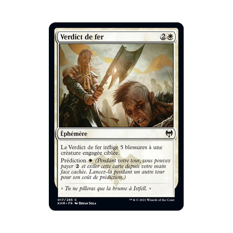 (Foil) Blanche - Verdict de fer (C) [KHM]