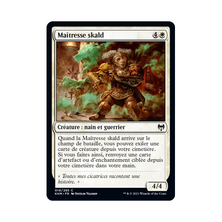 (Foil) Blanche - Maîtresse skald (C) [KHM]