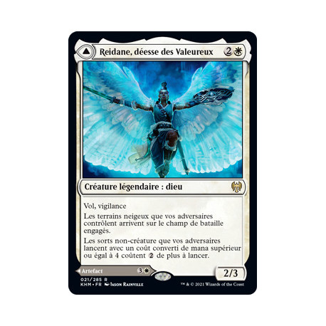 (Foil) Blanche - Reidane, déesse des Valeureux // Valkmira, bouclier du protecteur (V1) (R) [KHM]