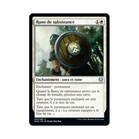 (Foil) Blanche - Rune de subsistance (U) [KHM]
