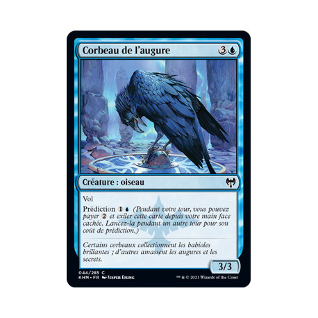 (Foil) Bleue - Corbeau de l'augure (C) [KHM]
