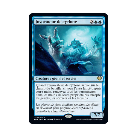 (Foil) Bleue - Invocateur de cyclone (R) [KHM]